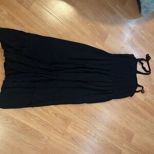 Elegant Black High Low Dress